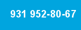 931 952-80-67 931 952-80-67